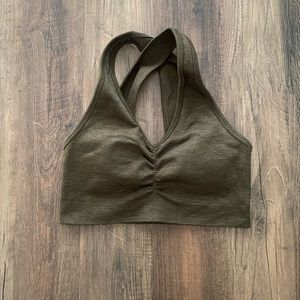 Dark Green Alphalete Sportsbra